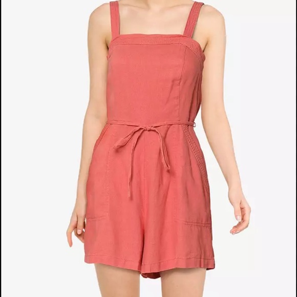 2/$20 Gap Square-Neck Cami Romper - Picture 2 of 7